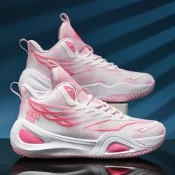 Zapatillas de baloncesto de tendencia para mujer, zapatos superligeros para hombre, transpirables, cómodos, para entrenamiento físico, para correr, de lujo