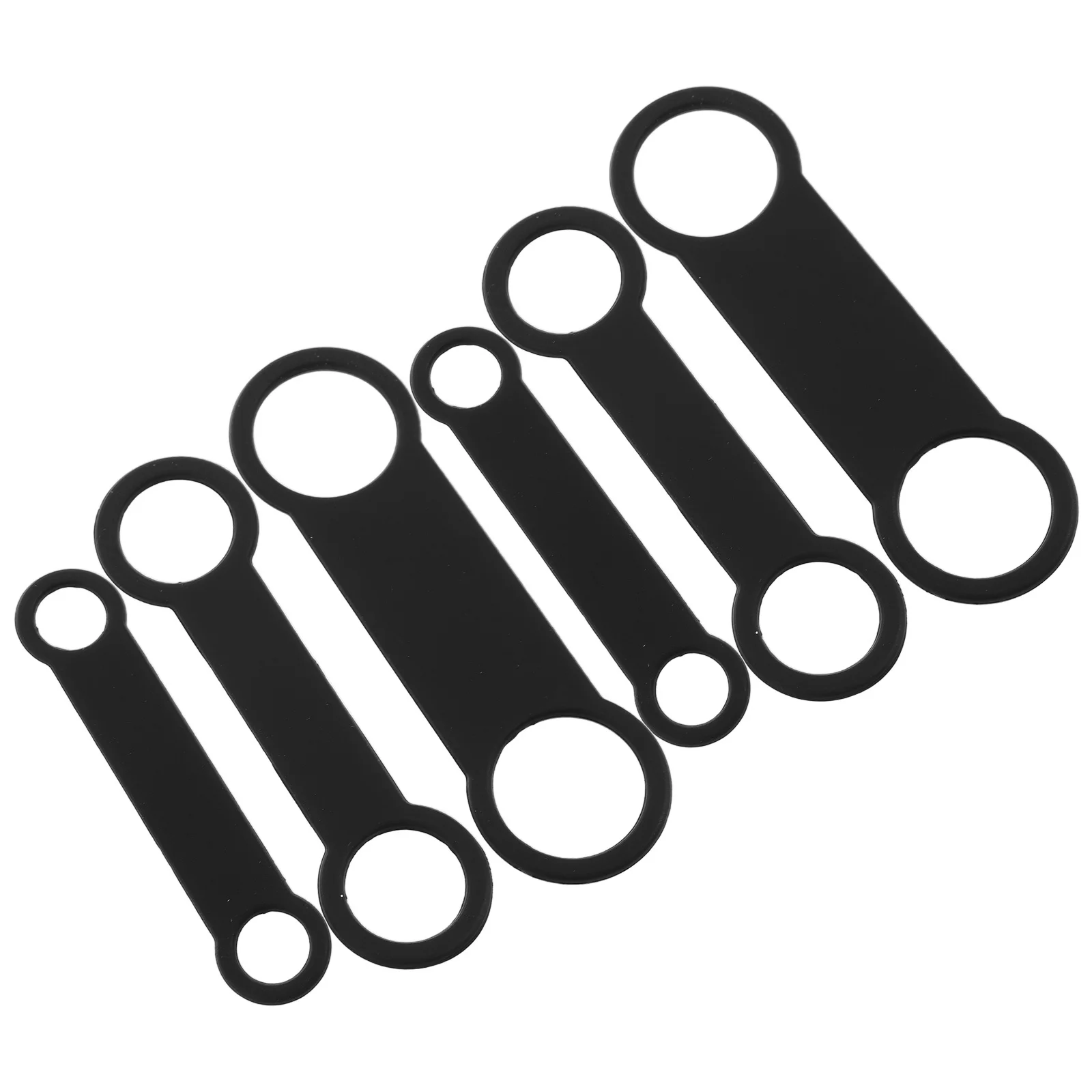 

6Pcs Elastic Silicone Replacement Dog Tag Holders Pet Id Bands Stretchable Silent Slide on Noise Reducer Dog Tag Holder Silicone