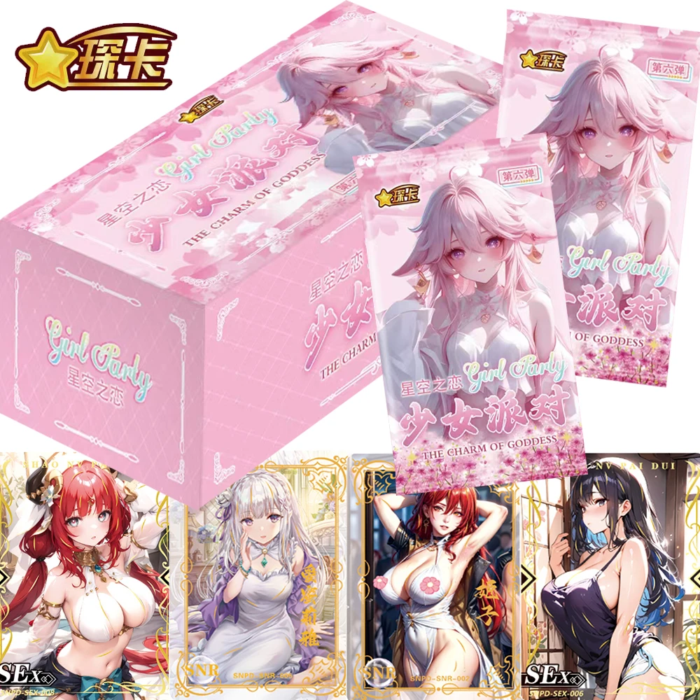 Girl Party Goddess Story Card Collection Anime Game Character Yae Miko Limited Edition Beauty Temptation Metal Card Kid Gift Toy