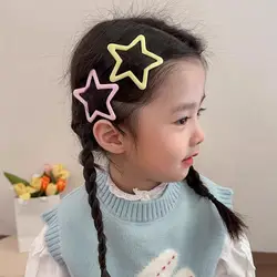 3 Pcs/Set Korean New Big Star BB Hairpin Hair Side Clips Princess Portable Hair Decoration Organization Girls Hair Clips