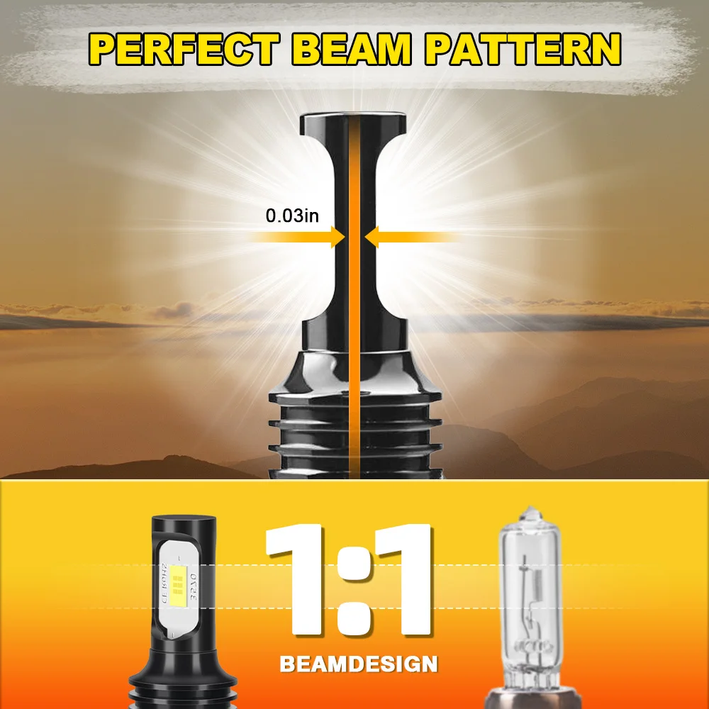 2 قطعة 3570 CSP رقائق سيارة LED الضباب الخفيف H4 عالية الطاقة 6000 كيلو الأبيض 90 واط السيارات الجبهة الضباب مصباح 20000LM لهوندا الطيار 2003 2004 2005