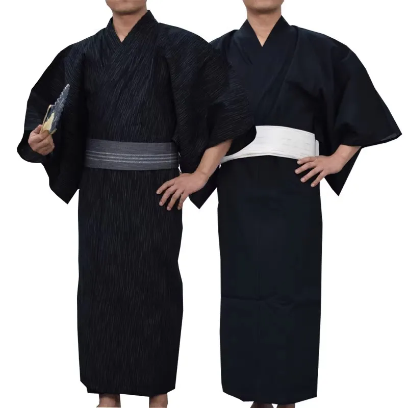 

Men's Kimono Pajamas Robe Cotton 100% Loose Nightdress