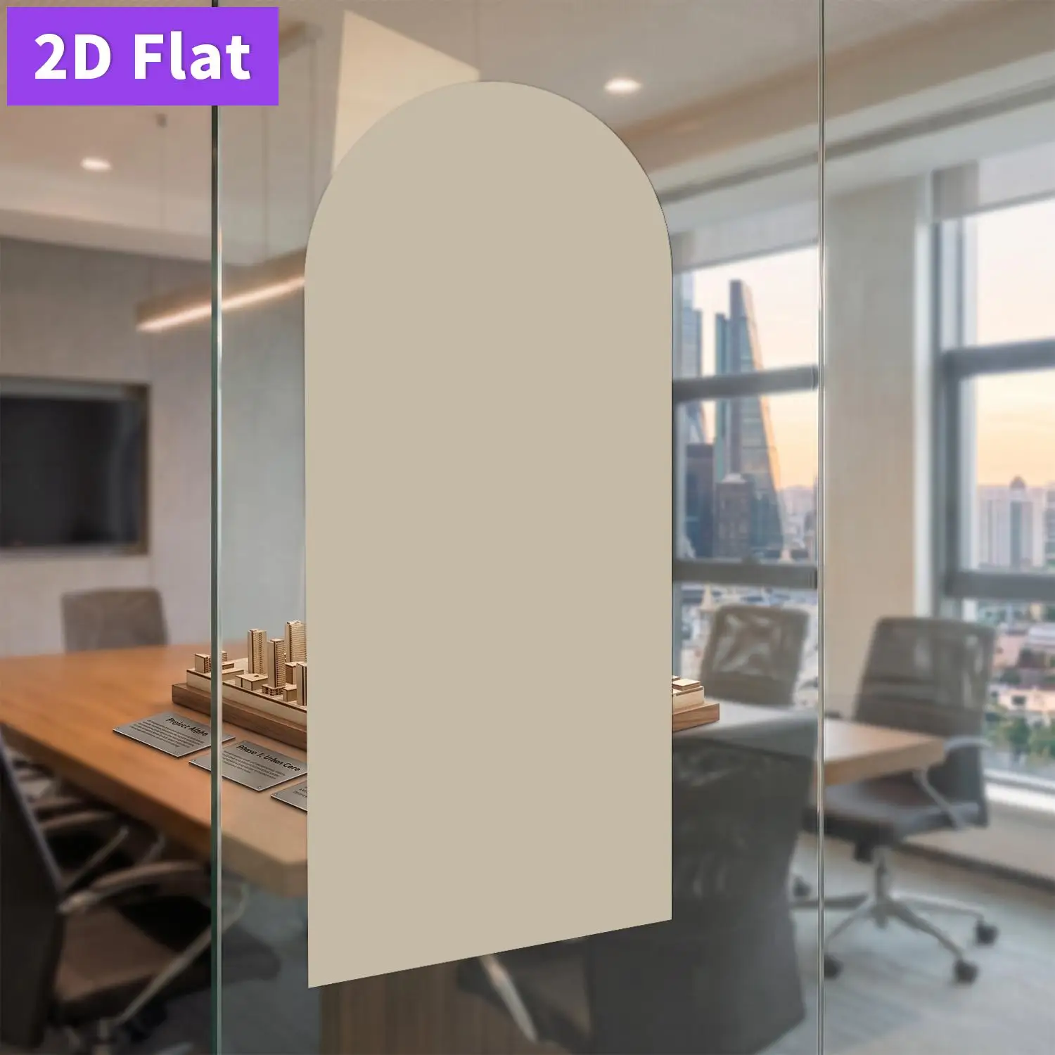 1pcs Arched Decorative Magnetic Whiteboard Wall Sticker, Available in Multiple Colors with Semi-Circular Patterns, 45*100CM,