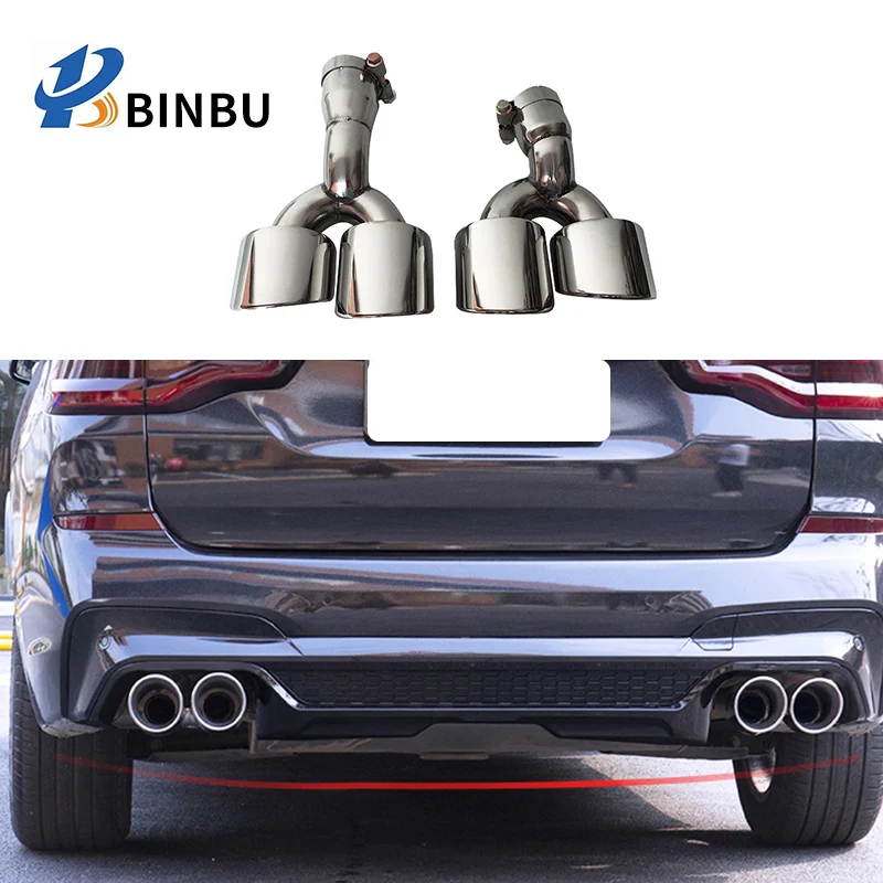 FOR  X3 G01 sport modified X3M tailpipe stainless steel exhaust pipe 2018-2020