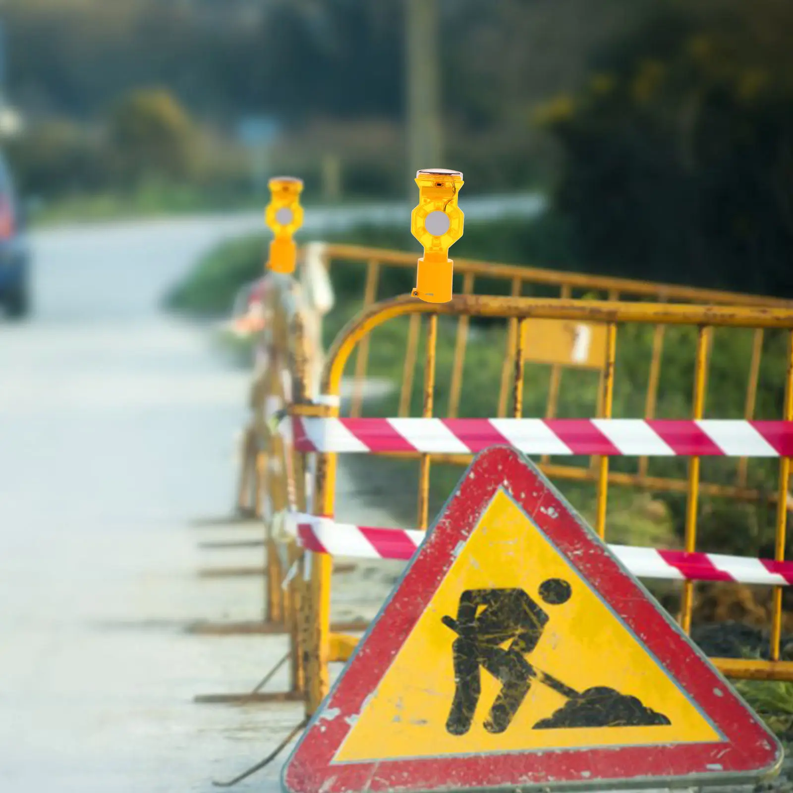 

Flashing Warning Light Strobe Solar Traffic Emergency Beacon Lights Beacons Vehicle