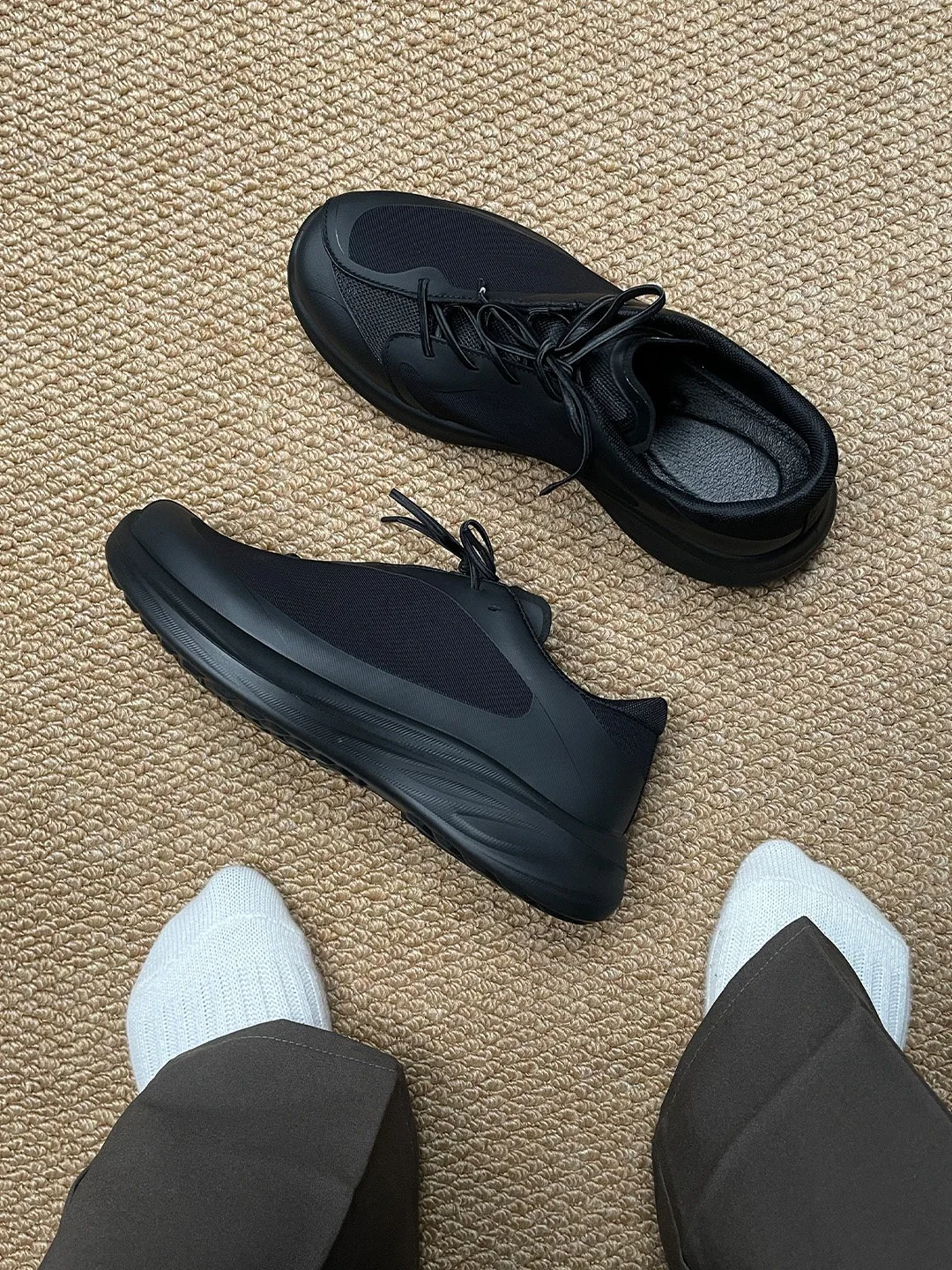 Retro Platform Sneakers, Breathable Mesh Leather Large-sized Shoes for Street Style and Outdoor Wear Increase Height By 7cm
