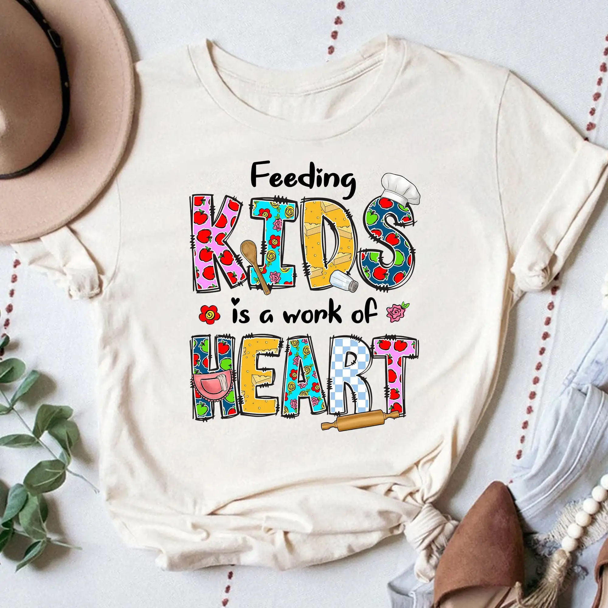 Lunch Lady Shirt: Feeding Kids Is A Work Of Heart