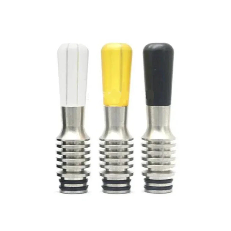 1 peça 510 ponta de gotejamento mtl ss316 metal ponta longa resistência ao calor suporte de bocal acessórios junta de palha de 3 cores