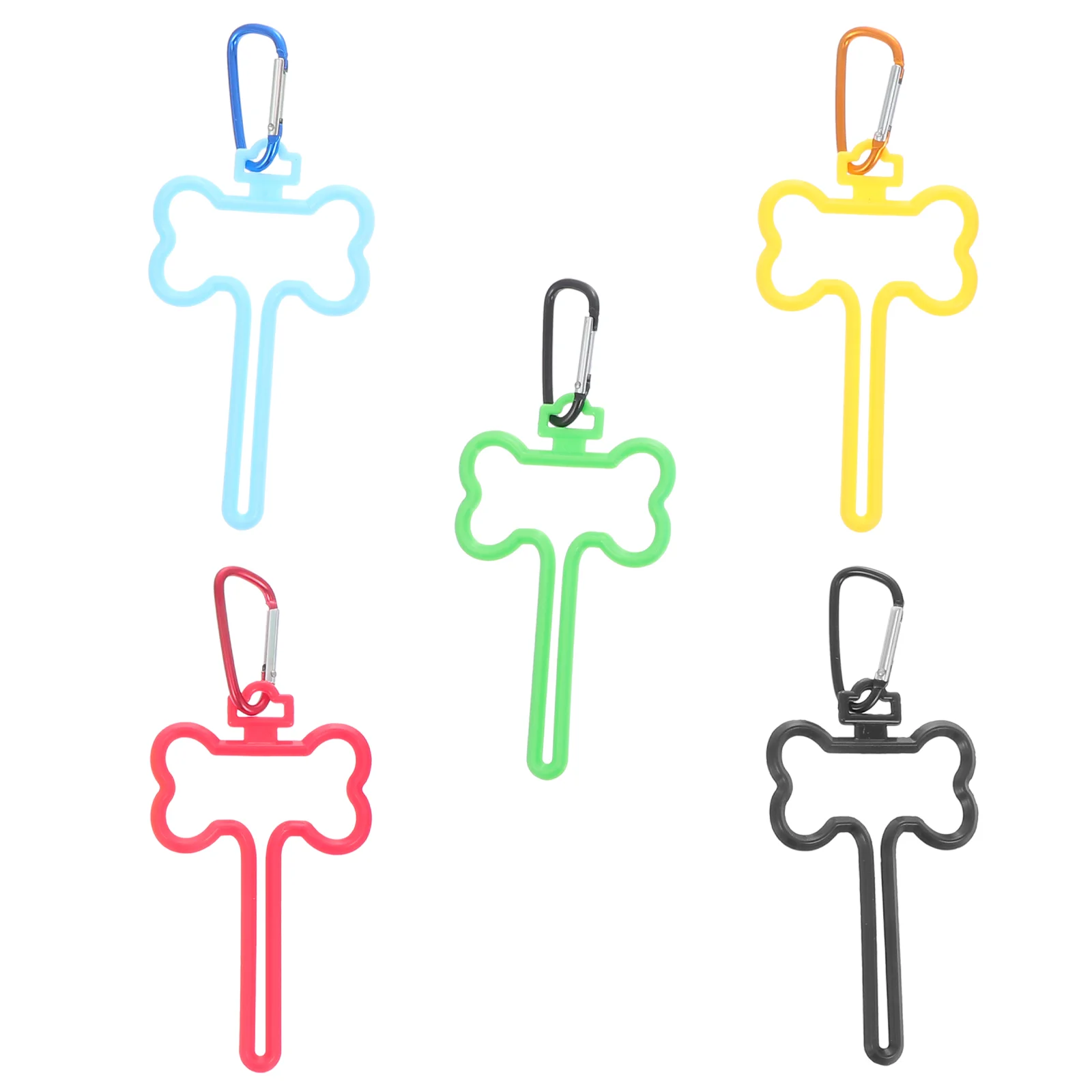 

5 Pcs Pet Poop Bag Clip Dog Holder for Camping Waste Fixed Clips Walking Abs Hands-Free Holders