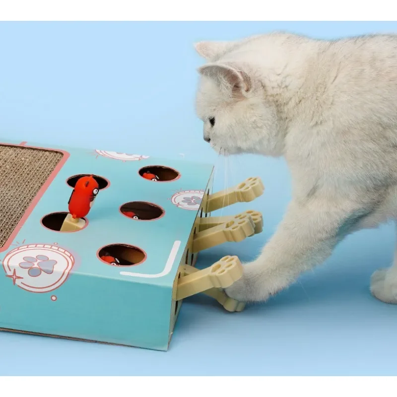 Meow fairy beating gopher cat toy cat scratching board nest grinding claw artifact corrugated paper cat claw board supplies