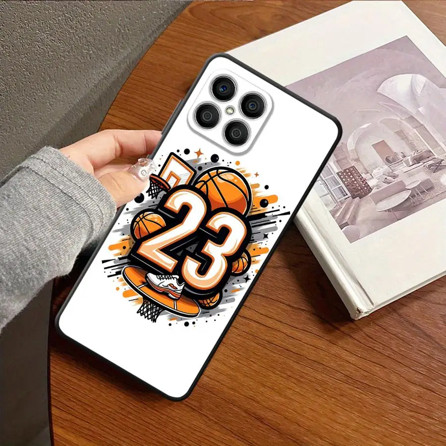 Coque de téléphone pour Honor X7 70 X6 8X Magic5Lite 200 400 Lite X5b 90 X8 X9a Basketball 23 Art