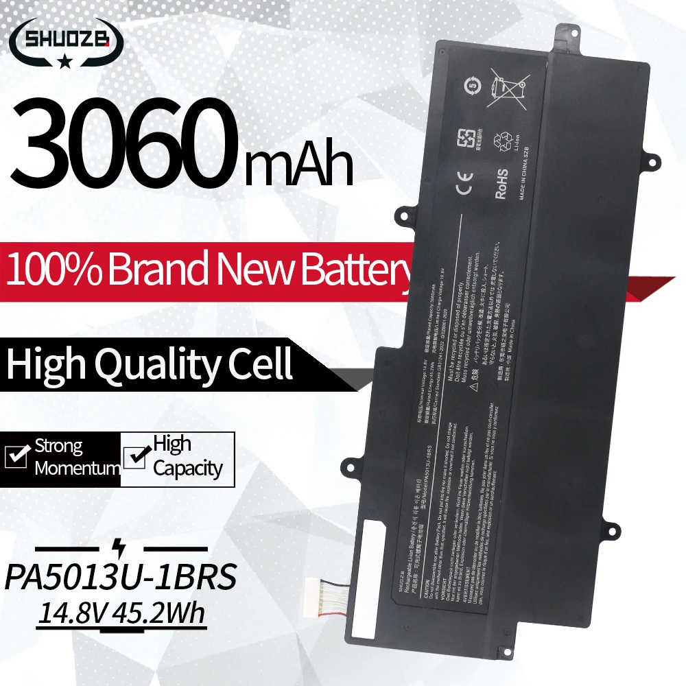 

New PA5013U-1BRS Laptop Battery For Toshiba Portege Z835 Z830 Z930 Z935 Ultrabook PA5013 PA5013U 14.8V 3060mAh 45.2WH Free Tools