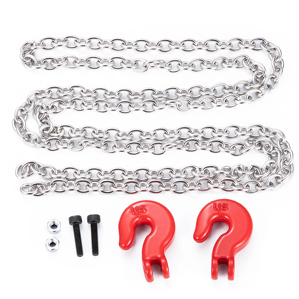 Placa protetora de eixo de armadura de chassi AXSPEED/kit de rolamento/ganchos de corrente/suporte de estrutura para peças de atualização de carro axial SCX6 1/6 RC