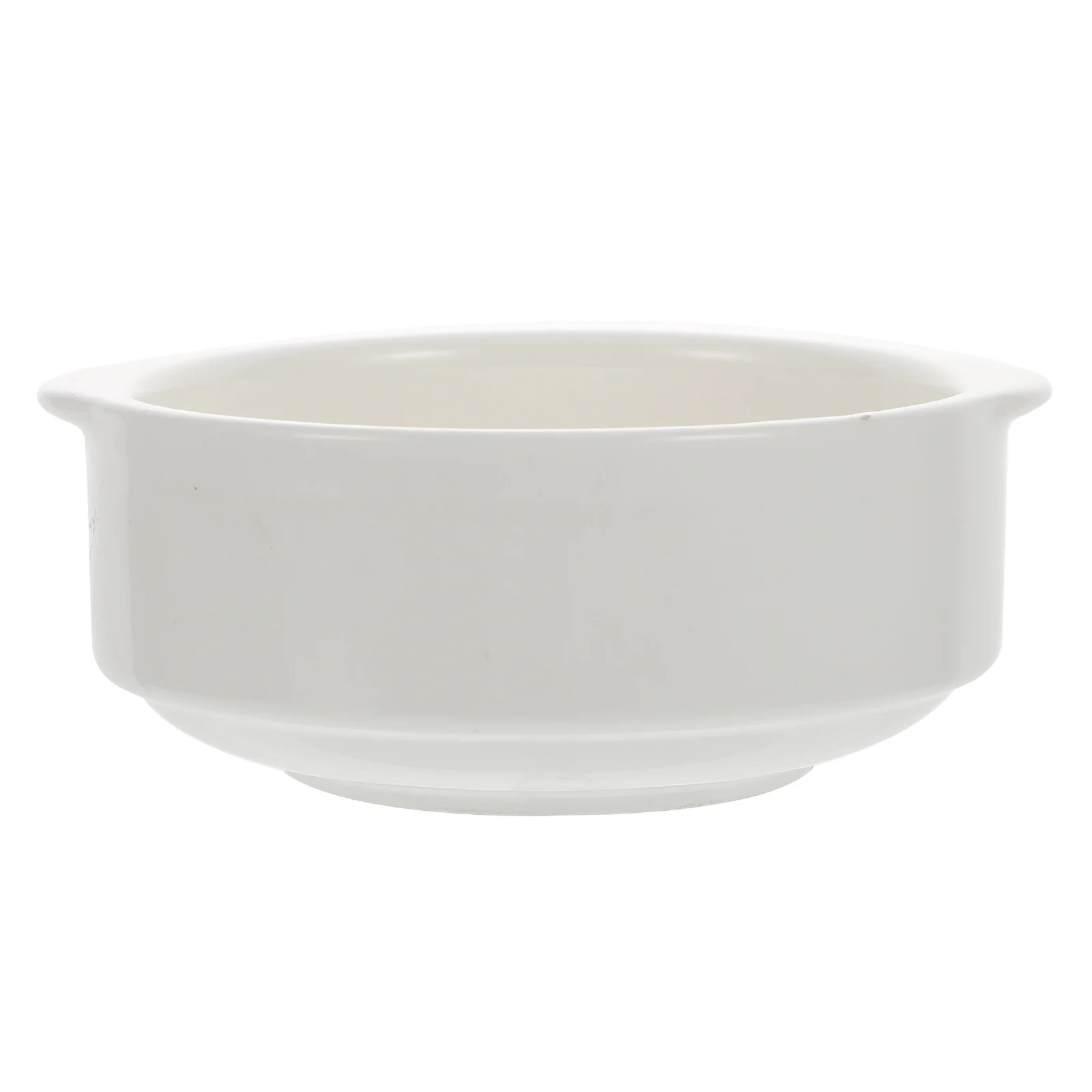 

1Pcs Binaural Ceramic Stew Pot Heat-Resistant Sturdy Small Lightweight Easy Carry for Kitchen Camping Ceramic Stewing Bowl
