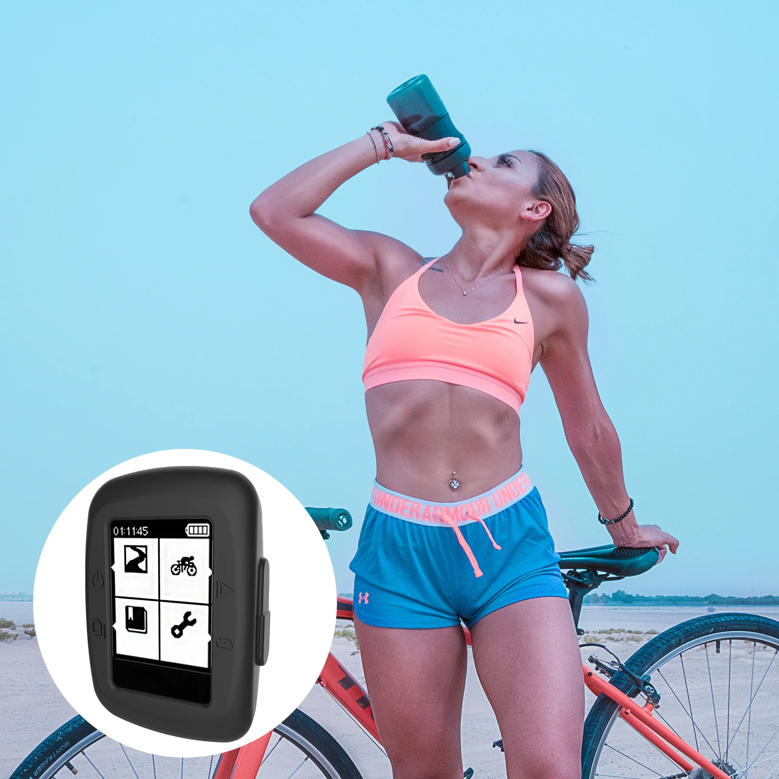 

Intelligent Bicycle Watch Protective Cover Cycling Computer 500 Smartwatch Case