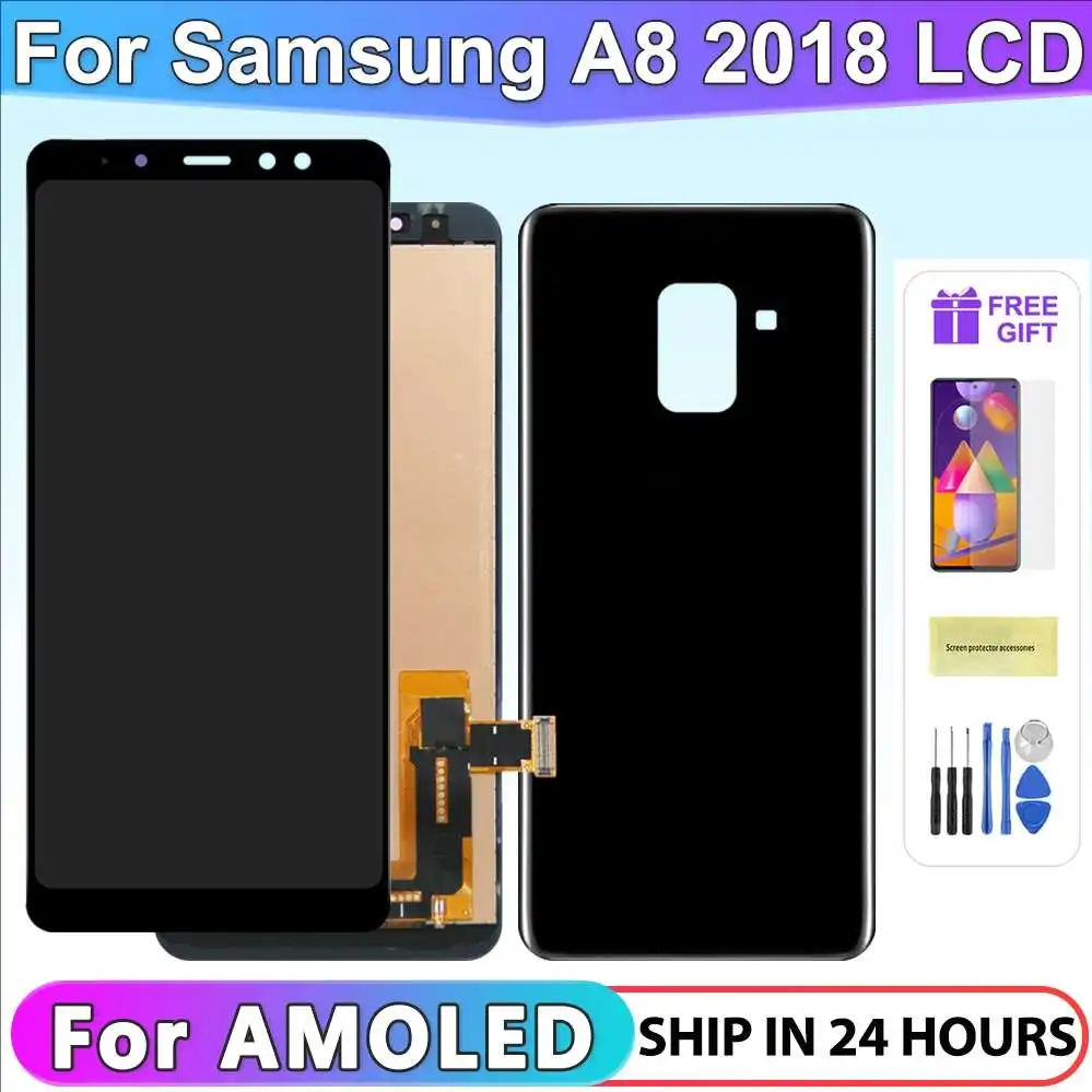 for Samsung Galaxy A8 2018 A530 LCD Display Touch Screen Digitizer Assembly For Samsung A8 2018 A530 A530F A530F/DS LCD Screen