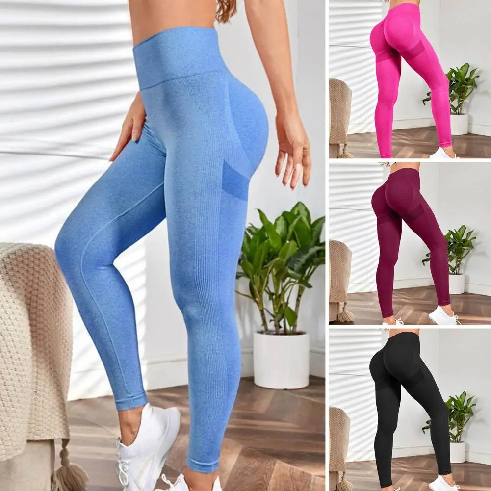 Women Yoga Pants Leggings High Waist Tummy Control Butt-lifted Skinny Breathable Skinny Exercise Sports Yoga Sweatpants