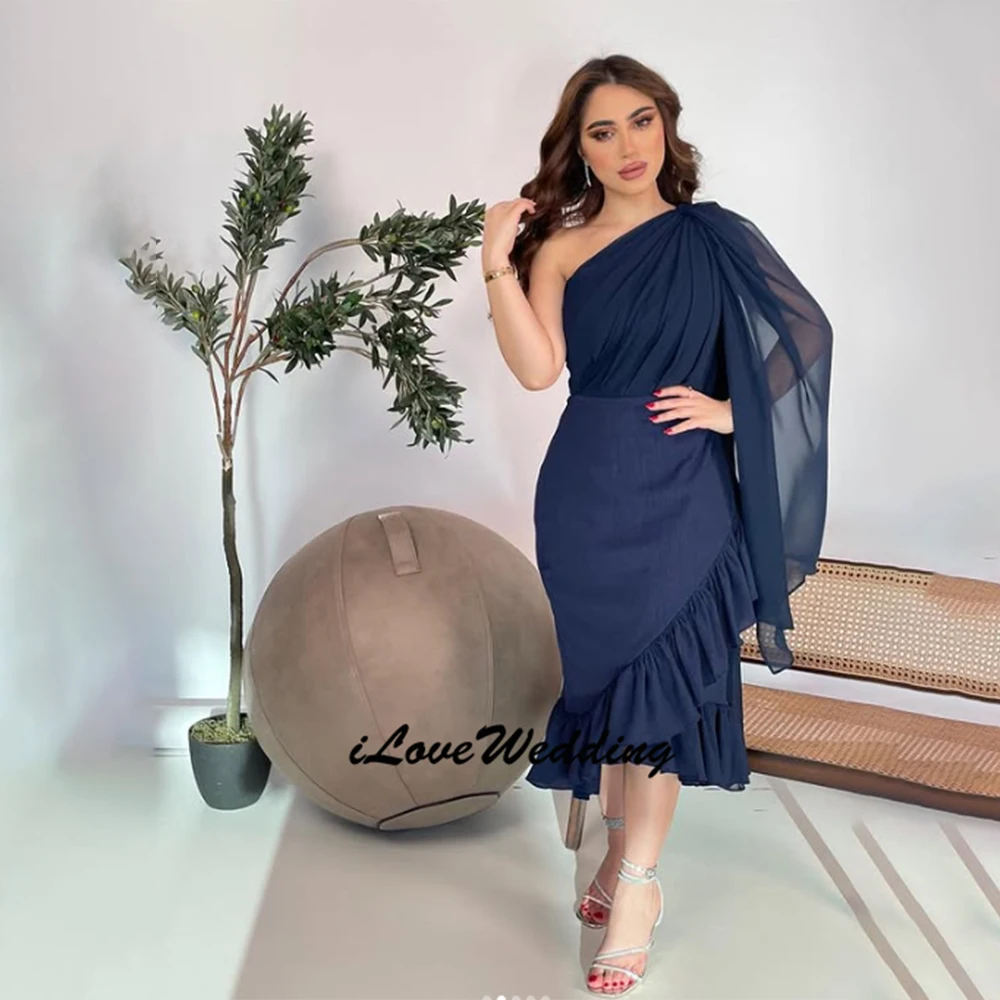 

Индивидуальное шифоновое платье с плиссировкой, длиной до колена, на молнии, для свадебных торжеств и вечеринок, элегантное вечернее платье, Vestidos De Festa, 2026