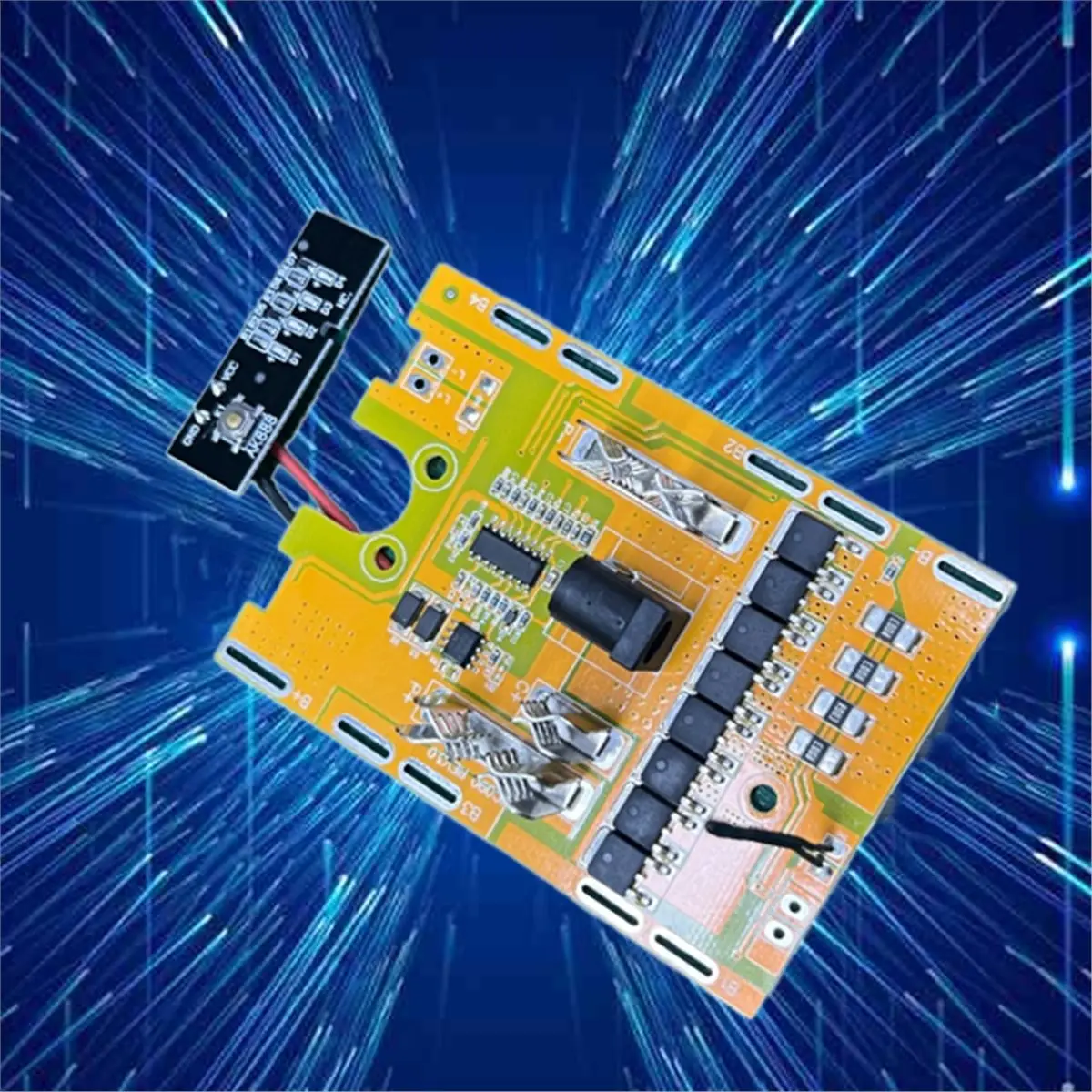 【Tools & Parts】 2PCS for 18650 Battery Protection Board 21V 8MOS Protection Board & Light Board for Power Tool