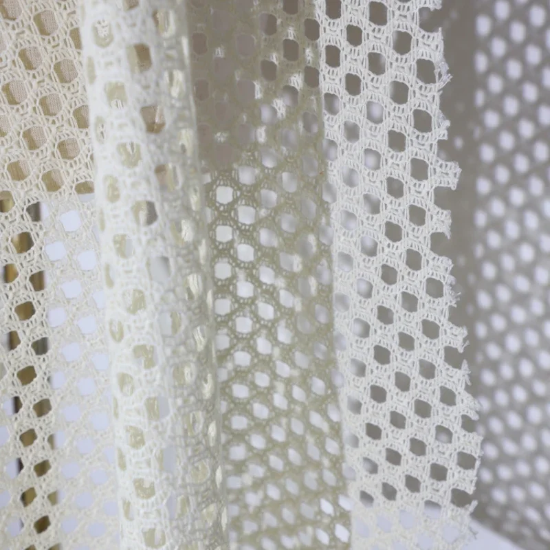 Circular Woven Hollow Fabric Transparent Lace Creative Handmade Mesh Clothing Designer Diy Sewing By The Meter Wholesale Cloth