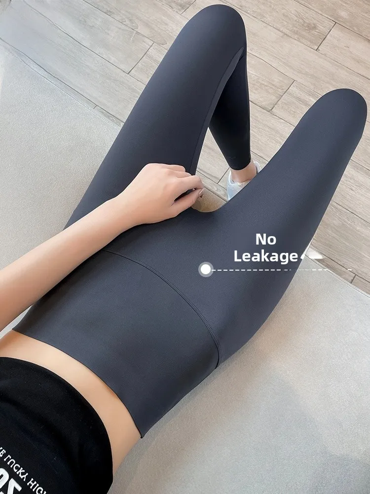 

woman Slim Fit Pants Women Summer Thin Outdoor Wear Sl Anti-Embarrassment Fitn arkskin High Waist Elastic Tummy...