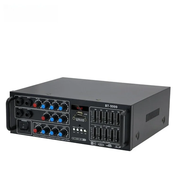 

12V/220V amplifier - Bluetooth/USB/TF/FM with lossless decoder. Car/home theater high fidelity stereo