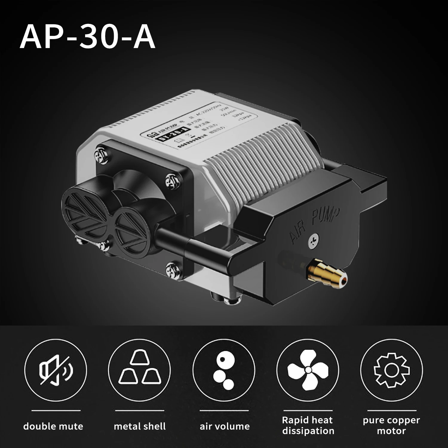 AP30 Air Compressor Electrical Magnetic for ZBAITU FF80 EAIR Laser Engraver Cut Machine,Air Pump,Aquarium and Hydroponic Systems