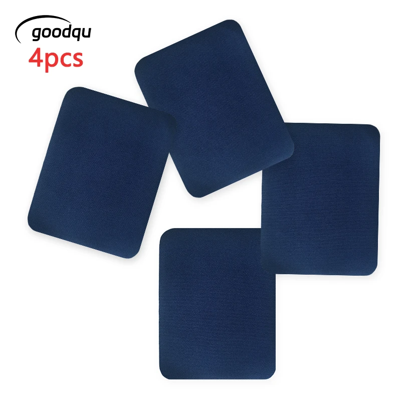 4 Stück marineblaue Aufbügel-Patches zum Aufnähen auf Kleidung, Jacken, Jeans, Hüte, Rucksäcke, viele Aufkleber, Stoffe, Patches, DIY, für Kinder – Detail 1