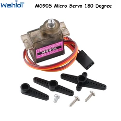 MG90S Micro Servo 9g 180 Degree Full Metal Gear Servo Angle Adjustable for Arduino RC Helicopter Airplane Raspberry Pi Project