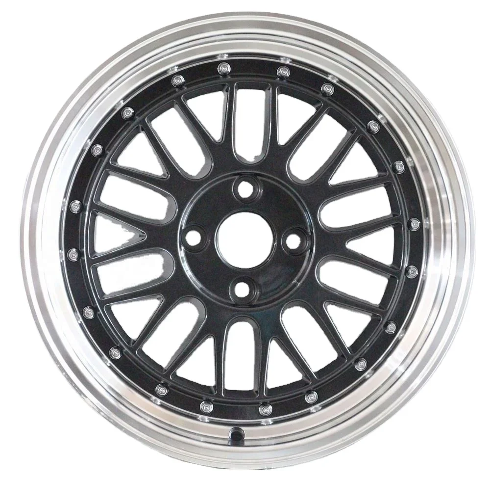 

For Flrocky Black Silver Double Color Gold Germany Light Weight Alloy Wheel Rims Classic Style Modification Jerry