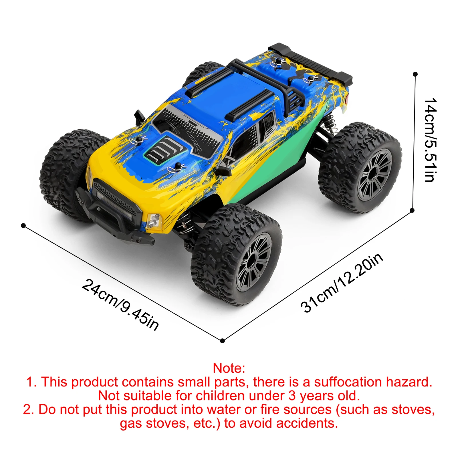WLtoys 164018 1/16 Electric 4WD Monster Truck 2 Battery Version High Speed Off-Road RC Car
