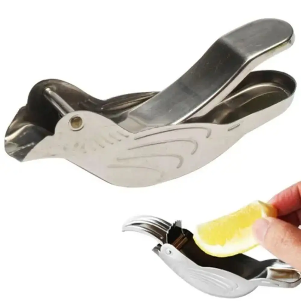 Fruit Tools Hand Pressed Bird Shape Lemon Clip Round Manual 304 Stainless Steel Fruit Juicer Metal Orange Squeezer Citrus
