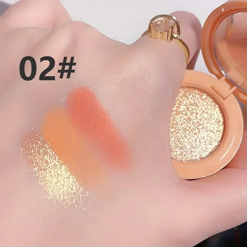 Palette de fards à paupières nacrés mats, faciles à appliquer, légers, trois en un, surligneur, pour créer un Look de maquillage parfait, 1 pièce