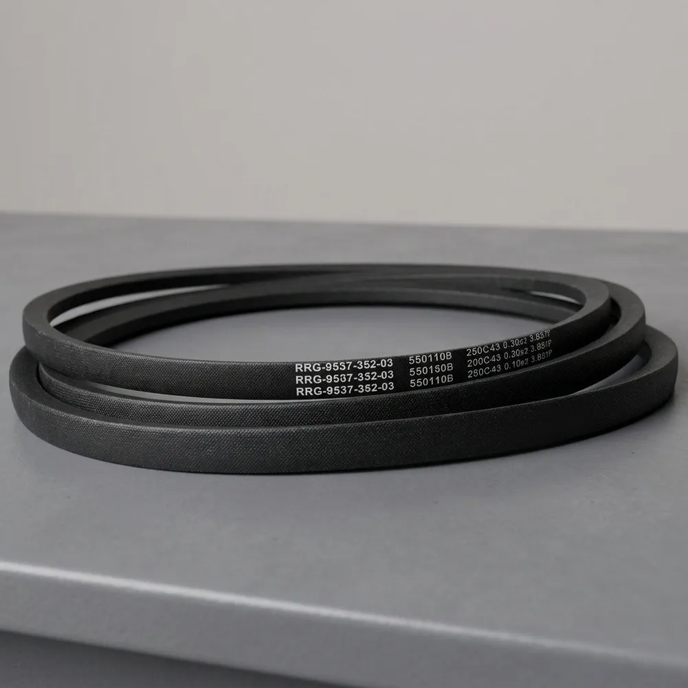 for Lawn Mower Deck Replacement Belt for Lawn Mower Replacement Belt Black Deck Belt Rubber Construction Lawn Maintenance