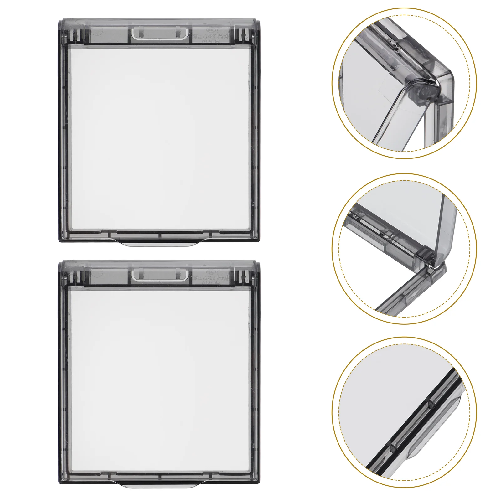 3 Pcs Waterproof Socket Protective Cover Safety Light Lock Shield Guard Child Shied Stickers