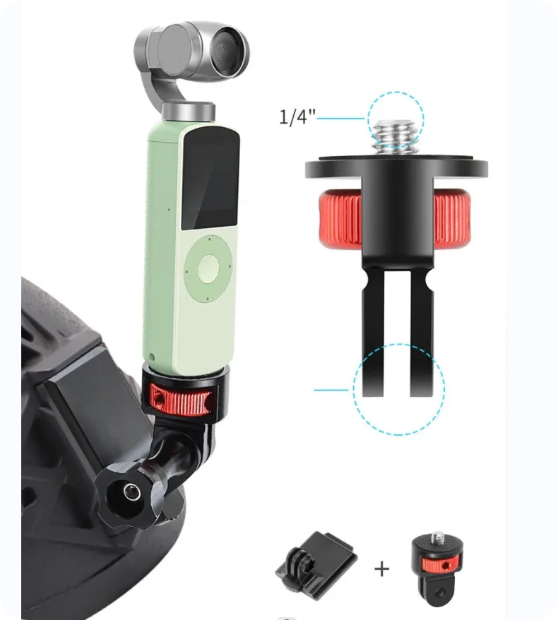 Адаптер для штатива с винтом 1/4 дюйма, вращающийся на 360° держатель для Go Pro 13 12 11 10 9 8 Insta360 One X2 X3 X4 аксессуары для камеры DJI