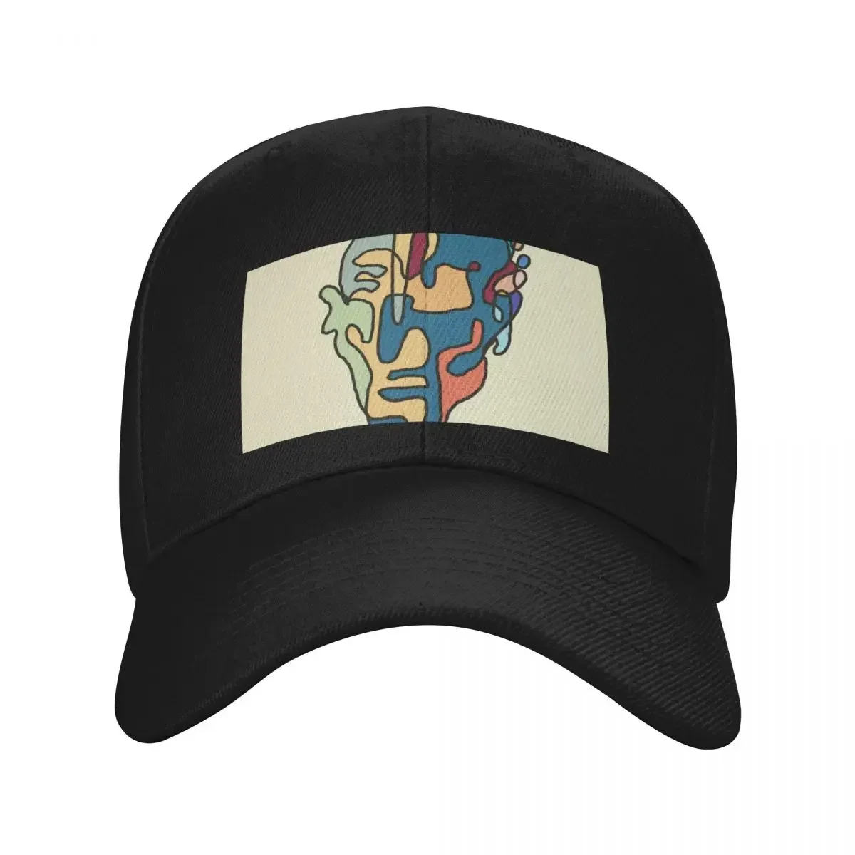 خط واحد مكعب صورة قبعة بيسبول الهيب هوب خمر المرأة الرجال #1