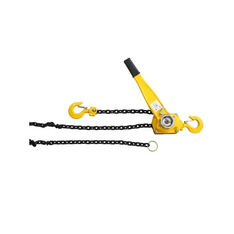 Talha de corrente com alavanca de 1,5 toneladas, capacidade de 3300 lbs, elevador de corrente de 20 pés com ganchos resistentes, extrator de catraca