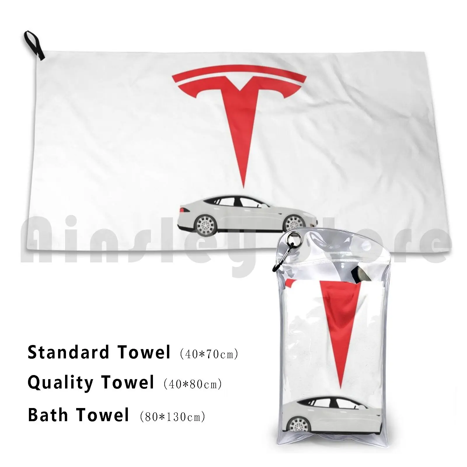 Tesla White Model S Logo Apparel Bath Towel Beach Cushion Esla Tesla Motors Tesla Model 3 Elon Elon Musk Tesla