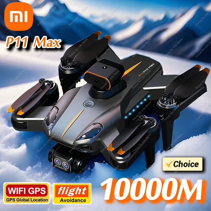 Xiaomi-Dron P11 Max 8K 5G GPS profesional HD, fotografía aérea, cámara Dual, evitación de obstáculos, cuadricóptero sin escobillas, RC 10000M