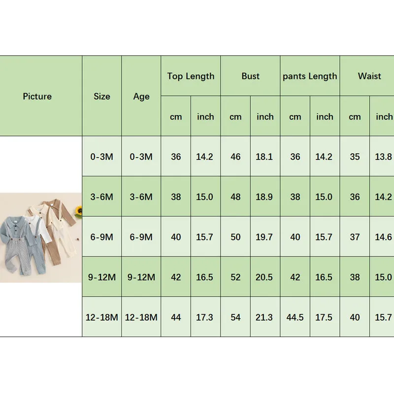 RUEWEY Newborn Baby Boys Pant Sets Spring Autumn Clothes Solid Color Turn-Down Collar Long Sleeve Bodysuit and Suspender Pants