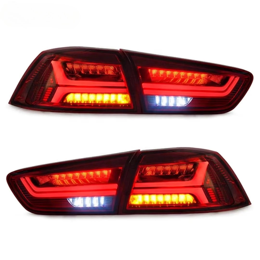 Manufacturer Full LED Taillights Car Rear Lamp Assembly 2008-2017 With Sequential Tail Light for Mitsubishi Lancer EVO X