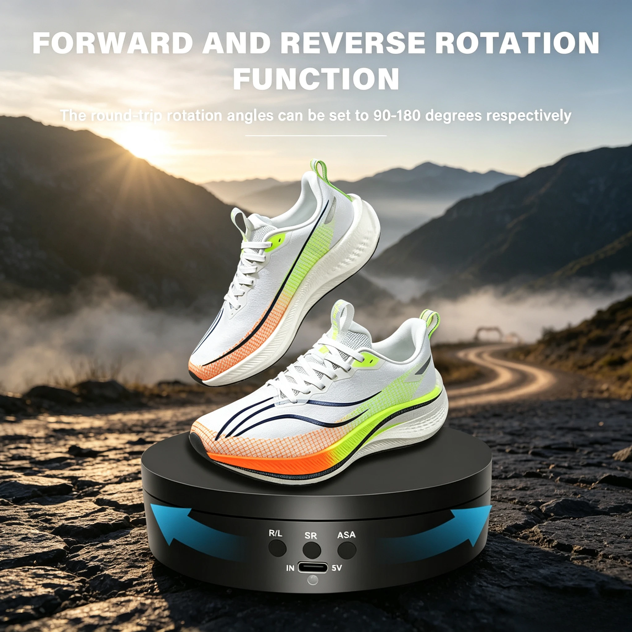 Max Load 4KG Multifunctional Electric Turntable 360° Rotation Noiseless Rotating Table Rotating Display Stands Jewelry Stand