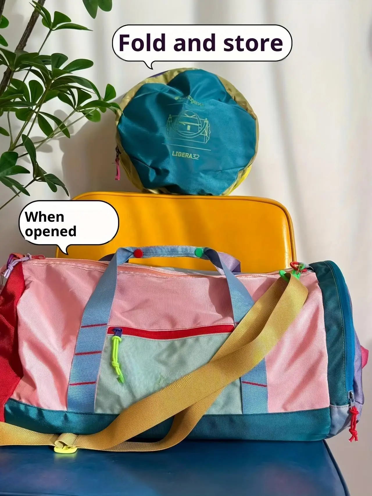 

Alpaca Pattern Nylon Tote Bag Unisex Yoga Outdoor Sports Crossbody Bag for Travel Fitness Storage Christmas Gift