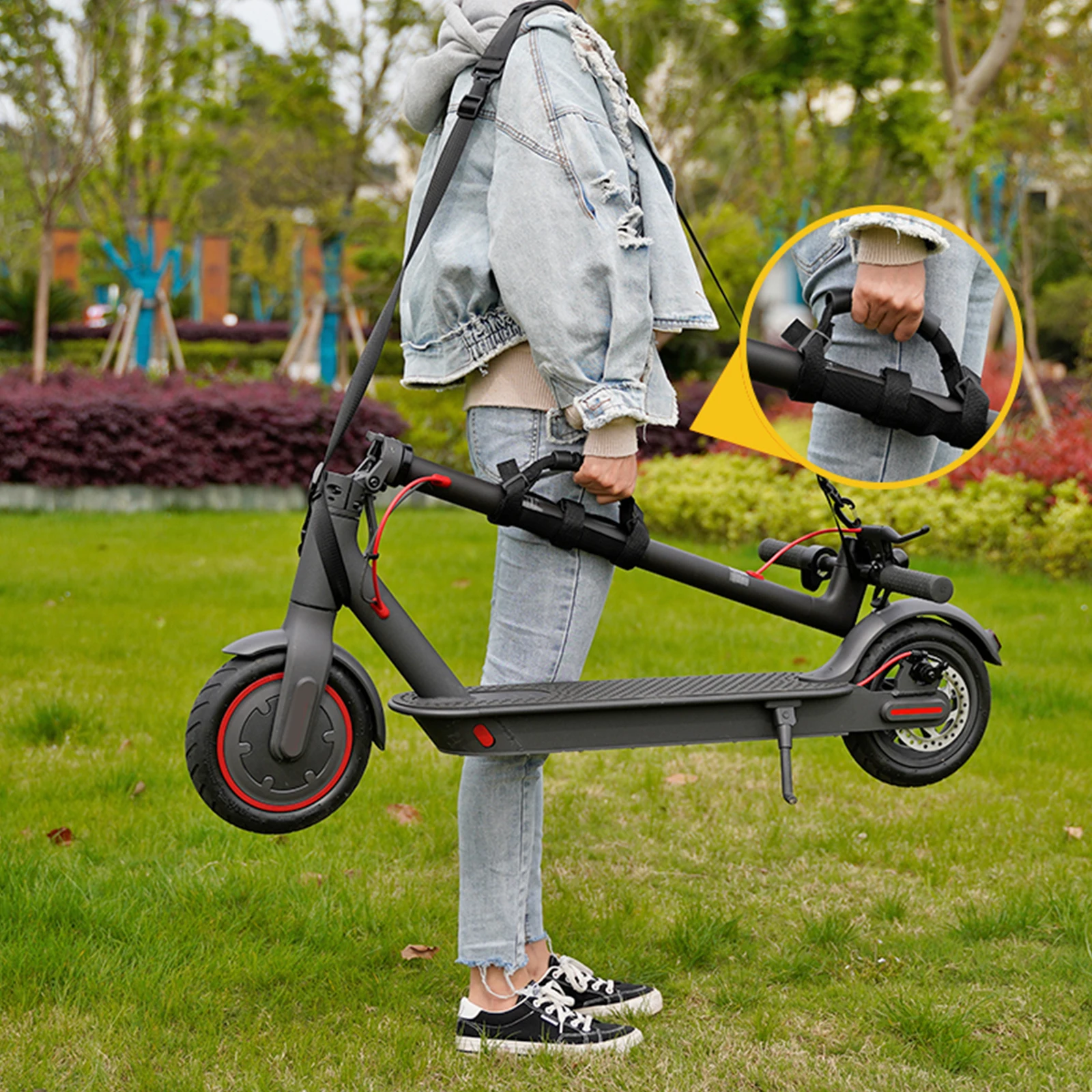 

Electric Carry Straps Portable Carrying Belt Lightweight Durable Nylon Comfortable Foldable Scooter Accessories