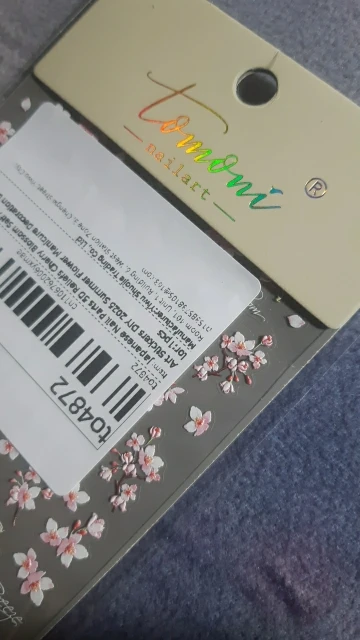 Japanese Nail Parts 5D Reliefs Cherry Blossom Self Adhesive Nail Art Stickers DIY 2025 Summer Flower Manicure Decoration Decals photo review