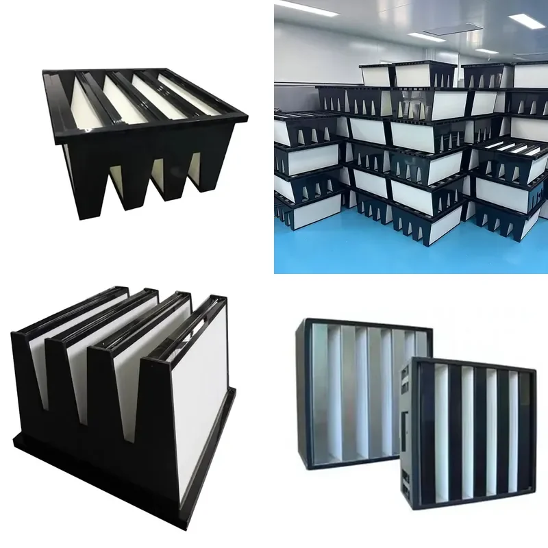 for Custom Compact Pleated Air Filter High Efficiency Dust Removal Industrial Ventilation Replacement Part