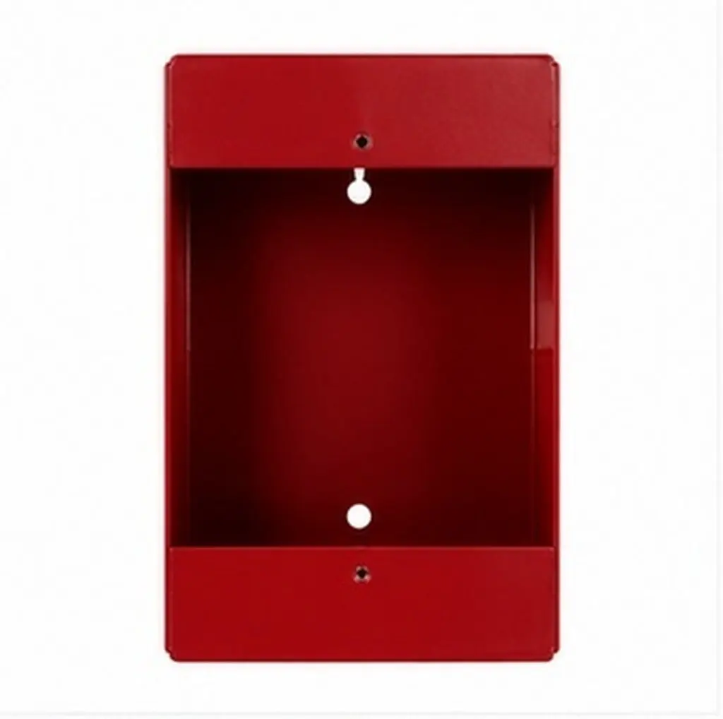 Fire Call Point Bottom Case Heavy Duty Metal Emergency Alarm Button Box Easy Clean Precision Crafted for Fire Exit Safety and