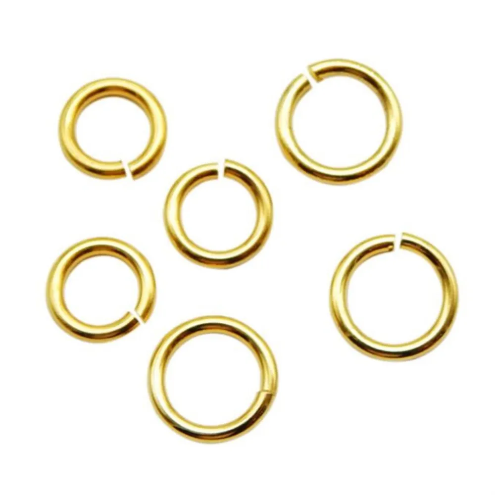 100/200Pcs Stainless Steel Split Rings Open Jump Ring Keychain Connectors DIY Earring Bracelet Necklace Jewelry Making Component