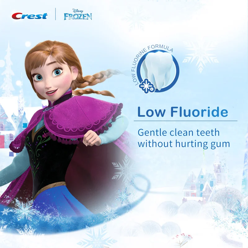 Crest Children Toothpaste Anti-cavity Tooth Paste Food Grade Sweet Fruit Flavor Deep Clean Oral Care Low fluoride for Kids 2+